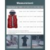 imageCREATMO US Womens Warm Vest Outerwear Thick Padded Puffer Sleeveless Vest With Detachable HoodShine Burgundy