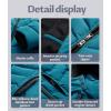 imageCREATMO US Womens Winter Hooded Coat Waterproof Warm Long Puffer Jacket ParkaAcid Blue