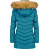 imageCREATMO US Womens Winter Hooded Coat Waterproof Warm Long Puffer Jacket ParkaAcid Blue
