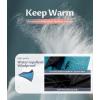 imageCREATMO US Womens Winter Hooded Coat Waterproof Warm Long Puffer Jacket ParkaAcid Blue