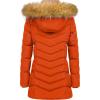 imageCREATMO US Womens Winter Hooded Coat Waterproof Warm Long Puffer Jacket ParkaOrange