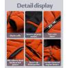 imageCREATMO US Womens Winter Hooded Coat Waterproof Warm Long Puffer Jacket ParkaOrange