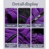 imageCREATMO US Womens Winter Hooded Coat Waterproof Warm Long Puffer Jacket ParkaPurple