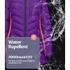 imageCREATMO US Womens Winter Hooded Coat Waterproof Warm Long Puffer Jacket ParkaPurple