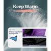 imageCREATMO US Womens Winter Hooded Coat Waterproof Warm Long Puffer Jacket ParkaPurple