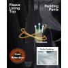 imageCREATMO US Boys Snow Bibs Kids Ski Pants Waterproof Insulated Winter OverallsBlack