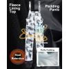 imageCREATMO US Boys Snow Bibs Kids Ski Pants Waterproof Insulated Winter OverallsBlack White