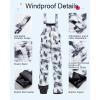 imageCREATMO US Boys Snow Bibs Kids Ski Pants Waterproof Insulated Winter OverallsBlack White