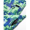 imageCREATMO US Boys Snow Bibs Kids Ski Pants Waterproof Insulated Winter OverallsGreen Printed
