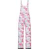 imageCREATMO US Girls Snow Bibs Kids Ski Pants Waterproof Insulated Winter OverallsPink Printed