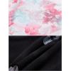 imageCREATMO US Girls Snow Bibs Kids Ski Pants Waterproof Insulated Winter OverallsPink Printed
