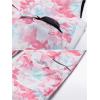 imageCREATMO US Girls Snow Bibs Kids Ski Pants Waterproof Insulated Winter OverallsPink Printed