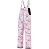 imageCREATMO US Girls Snow Bibs Kids Ski Pants Waterproof Insulated Winter OverallsPink Printed
