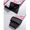 imageCREATMO US Girls Snow Bibs Kids Ski Pants Waterproof Insulated Winter OverallsPink Printed