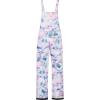 imageCREATMO US Girls Snow Bibs Kids Ski Pants Waterproof Insulated Winter OverallsPurple Printed