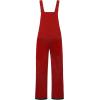 imageCREATMO US Girls Snow Bibs Kids Ski Pants Waterproof Insulated Winter OverallsRed