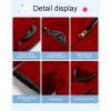 imageCREATMO US Girls Snow Bibs Kids Ski Pants Waterproof Insulated Winter OverallsRed