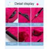 imageCREATMO US Girls Snow Bibs Kids Ski Pants Waterproof Insulated Winter OverallsRose Red