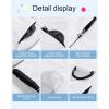 imageCREATMO US Girls Snow Bibs Kids Ski Pants Waterproof Insulated Winter OverallsWhite