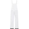 imageCREATMO US Girls Snow Bibs Kids Ski Pants Waterproof Insulated Winter OverallsWhite