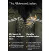 imageCREATMO US Mens Packable Waterproof Running Rain Coats Reflective Cycling Jacket Windbreaker With Removable HoodArmy Green