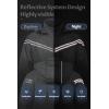 imageCREATMO US Mens Packable Waterproof Running Rain Coats Reflective Cycling Jacket Windbreaker With Removable HoodSilvery Gray