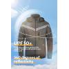 imageCREATMO US Mens Packable Waterproof Running Rain Coats Reflective Cycling Jacket Windbreaker With Removable HoodSilvery Gray