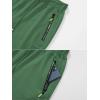 imageCREATMO US Mens Shorts Zipper Pocket Elastic Waist Stretch Summer Casual BeachDark Green