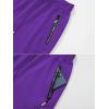 imageCREATMO US Mens Shorts Zipper Pocket Elastic Waist Stretch Summer Casual BeachDark Purple