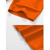 imageCREATMO US Mens Shorts Zipper Pocket Elastic Waist Stretch Summer Casual BeachOrange