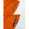 imageCREATMO US Mens Shorts Zipper Pocket Elastic Waist Stretch Summer Casual BeachOrange