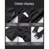 imageCREATMO US Mens Snow Pants Ski Bibs Waterproof Insulated Winter Snowboard CargoBlack