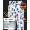 imageCREATMO US Mens Snow Pants Ski Bibs Waterproof Insulated Winter Snowboard CargoBlack White