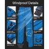 imageCREATMO US Mens Snow Pants Ski Bibs Waterproof Insulated Winter Snowboard CargoBlue