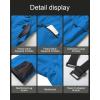 imageCREATMO US Mens Snow Pants Ski Bibs Waterproof Insulated Winter Snowboard CargoBlue