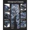 imageCREATMO US Mens Snow Pants Ski Bibs Waterproof Insulated Winter Snowboard CargoCamo