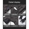 imageCREATMO US Mens Snow Pants Ski Bibs Waterproof Insulated Winter Snowboard CargoGrey