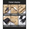 imageCREATMO US Mens Snow Pants Ski Bibs Waterproof Insulated Winter Snowboard CargoKhaki