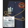 imageCREATMO US Mens Snow Pants Ski Bibs Waterproof Insulated Winter Snowboard CargoNavy Blue