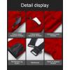 imageCREATMO US Mens Snow Pants Ski Bibs Waterproof Insulated Winter Snowboard CargoRed