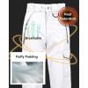 imageCREATMO US Mens Snow Pants Ski Bibs Waterproof Insulated Winter Snowboard CargoWhite