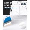 imageCREATMO US Mens Snow Pants Ski Bibs Waterproof Insulated Winter Snowboard CargoWhite