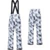 imageCREATMO US Womens Snow Pants Ski Bibs Waterproof Insulated Winter SnowboardBlack White