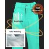 imageCREATMO US Womens Snow Pants Ski Bibs Waterproof Insulated Winter SnowboardGreen