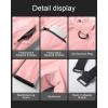imageCREATMO US Womens Snow Pants Ski Bibs Waterproof Insulated Winter SnowboardPink