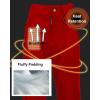 imageCREATMO US Womens Snow Pants Ski Bibs Waterproof Insulated Winter SnowboardRed