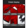 imageCREATMO US Womens Snow Pants Ski Bibs Waterproof Insulated Winter SnowboardRed
