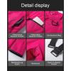 imageCREATMO US Womens Snow Pants Ski Bibs Waterproof Insulated Winter SnowboardRose Red