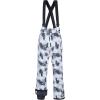 imageCREATMO US Womens Snow Pants Ski Bibs Waterproof Insulated Winter SnowboardBlack White