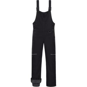 imageCREATMO US Boys Snow Bibs Kids Ski Pants Waterproof Insulated Winter OverallsBlack